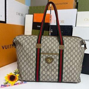 GUCCI Plus XXL GG Canvas Tote Excellent PreOwned ~Very light weight~